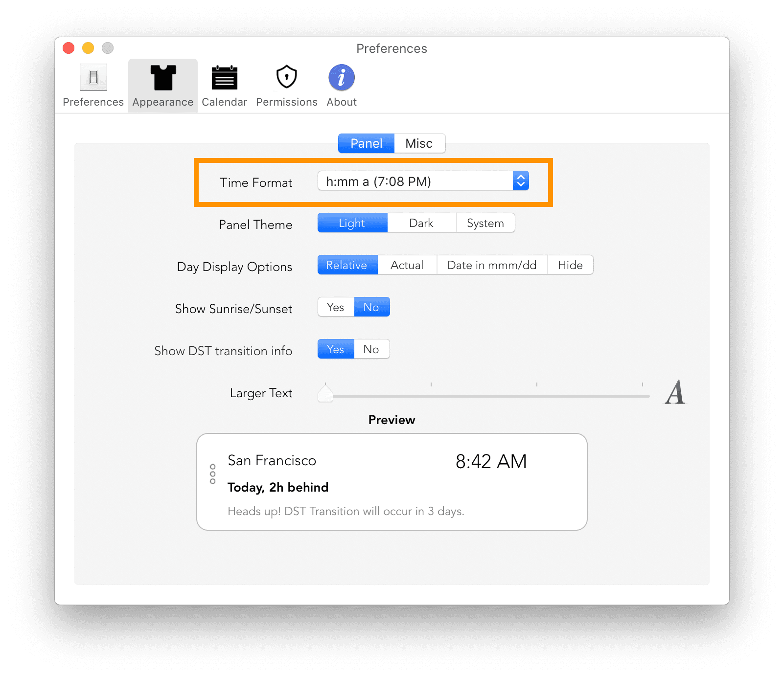 Clocker - Customize Time Format