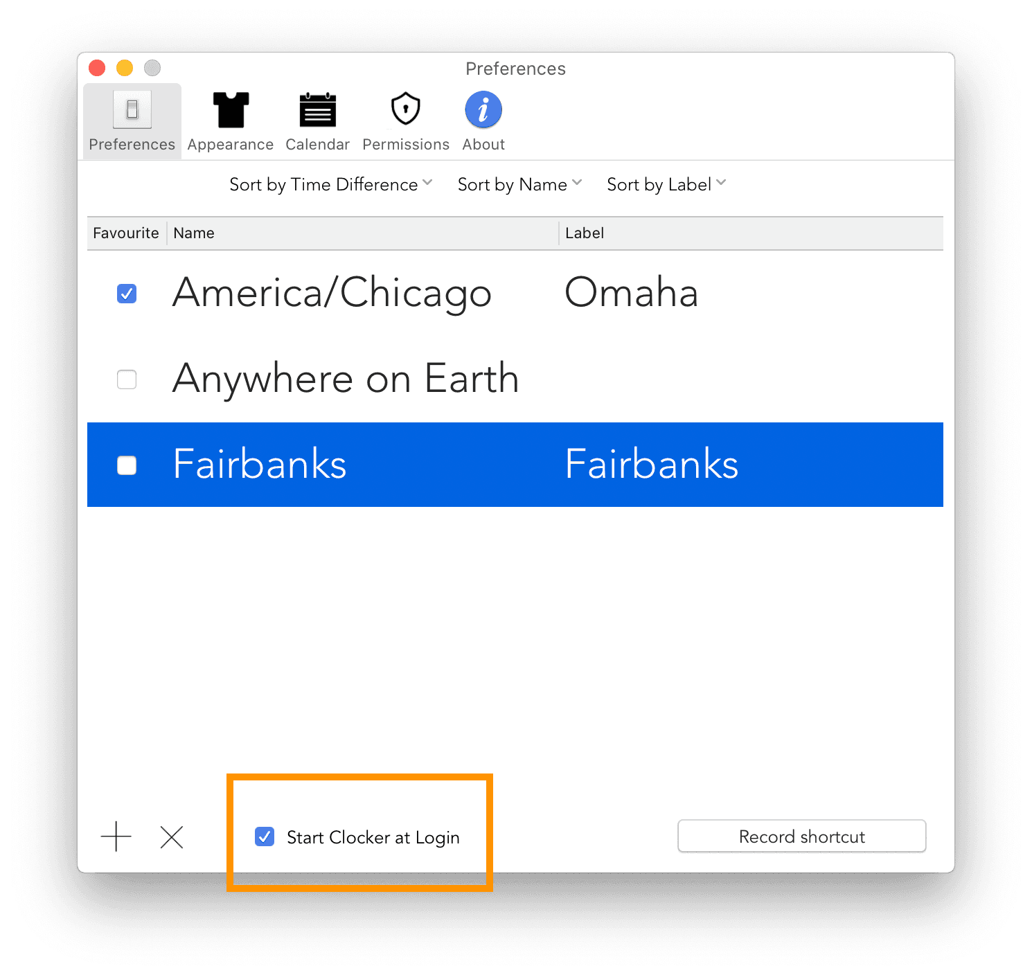 Clocker - How to start app at login?